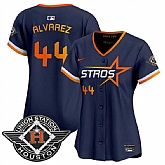 Women's Houston Astros #44 Yordan Alvarez Navy 2025 City Connect Limited Stitched Jersey Dzhi,baseball caps,new era cap wholesale,wholesale hats
